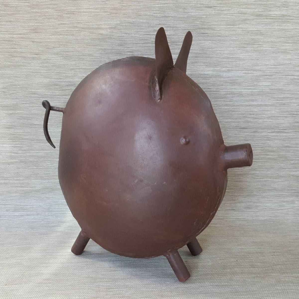 Schwein aus Rost Metall  