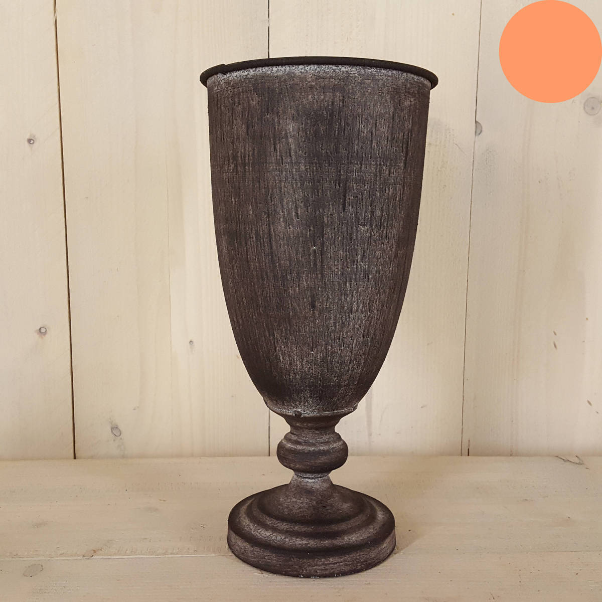 Coupe en métal, colori gris  