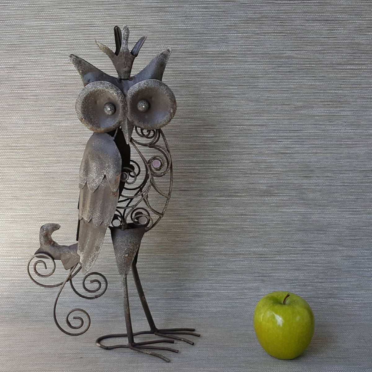 Super schöne Eule, aus Metall