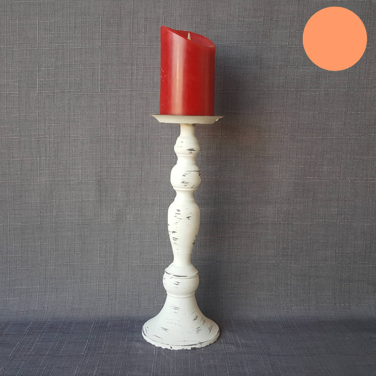 Kerzenhalter aus Metall, Look antik