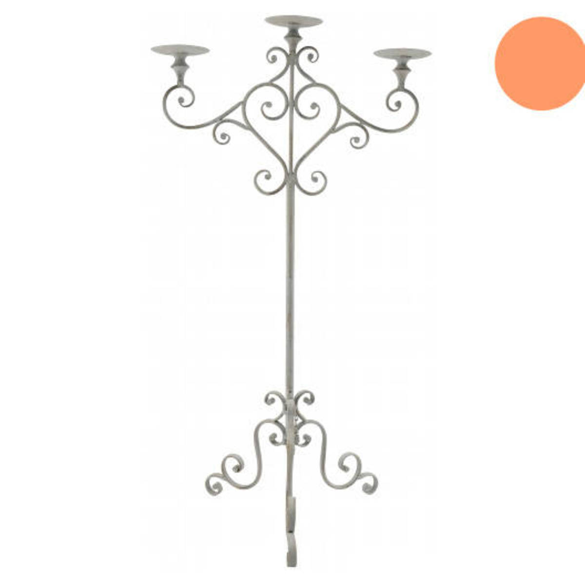 Wunderschöner Kerzenständer aus Metall, für drei Kerzen