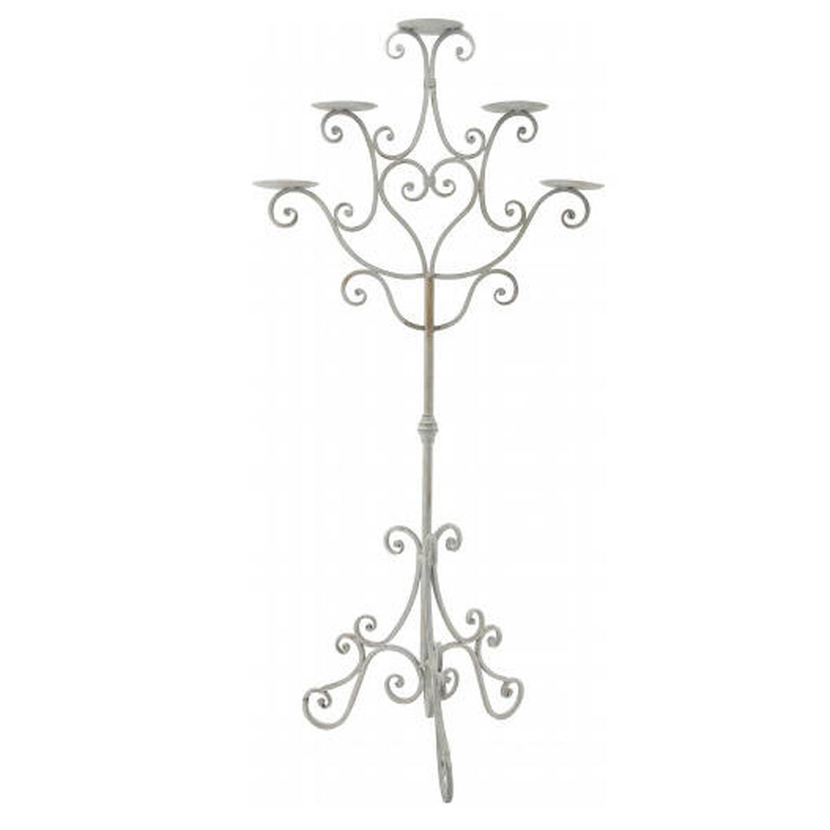 Wunderschöner Kerzenständer aus Metall, für fünf Kerzen