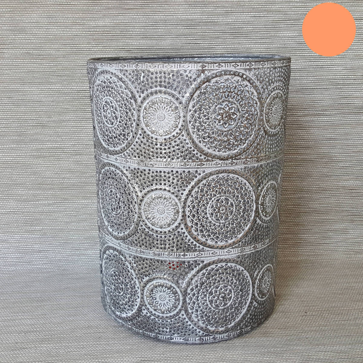 Windlicht aus Metall, Ø20cm / Höhe 30cm