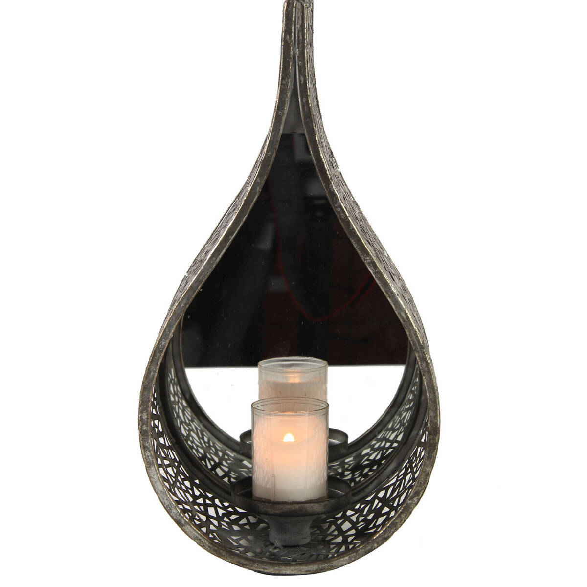 Kerzenhalter für an die Wand, mit Spiegel