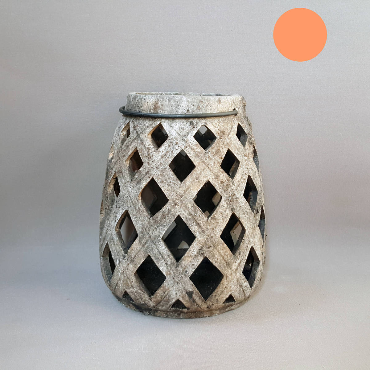 Windlicht aus Steingut