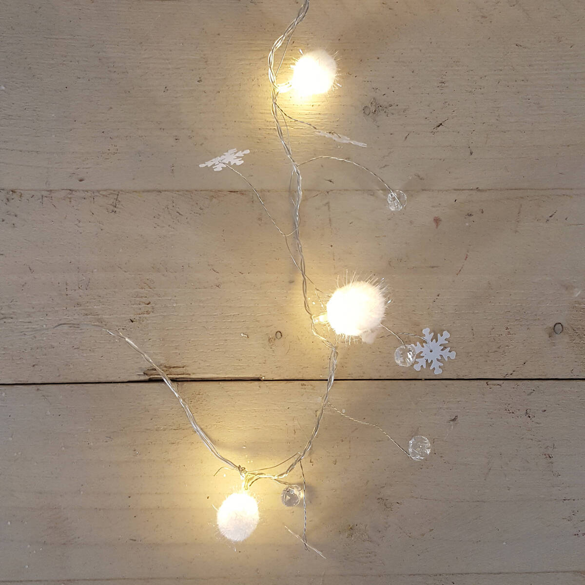 Chaîne de lampe LED avec 10 lumières, fonctionne sur batterie AA 