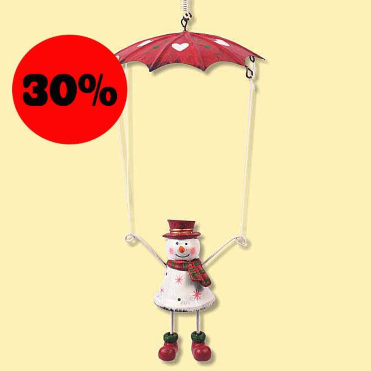 Bonhomme de neige en parachute 