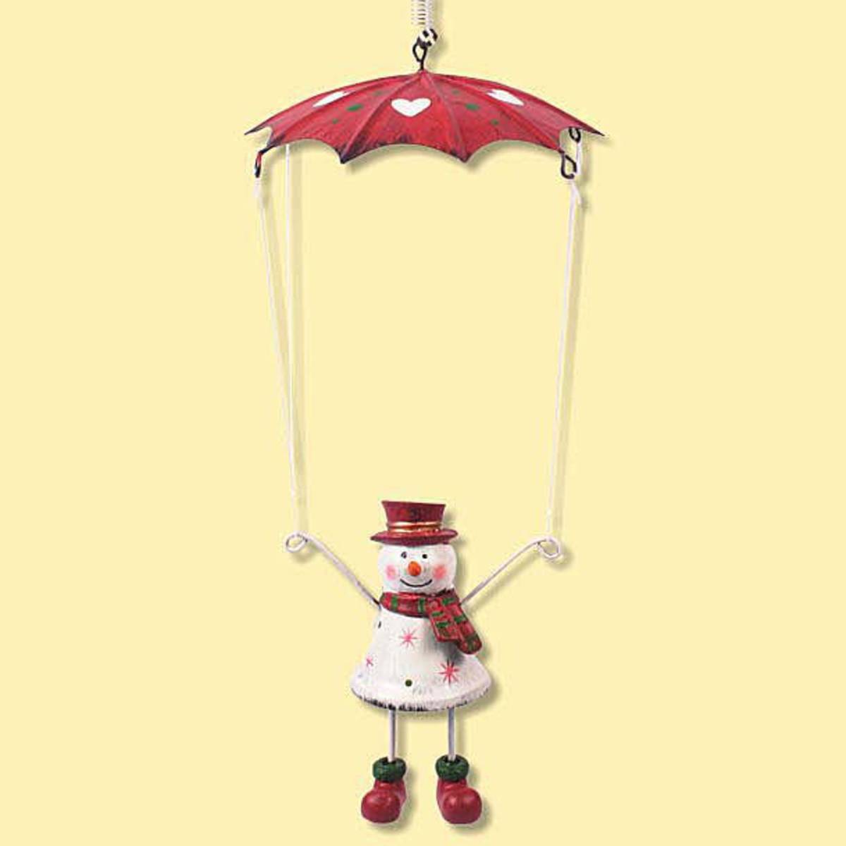 Bonhomme de neige en parachute 