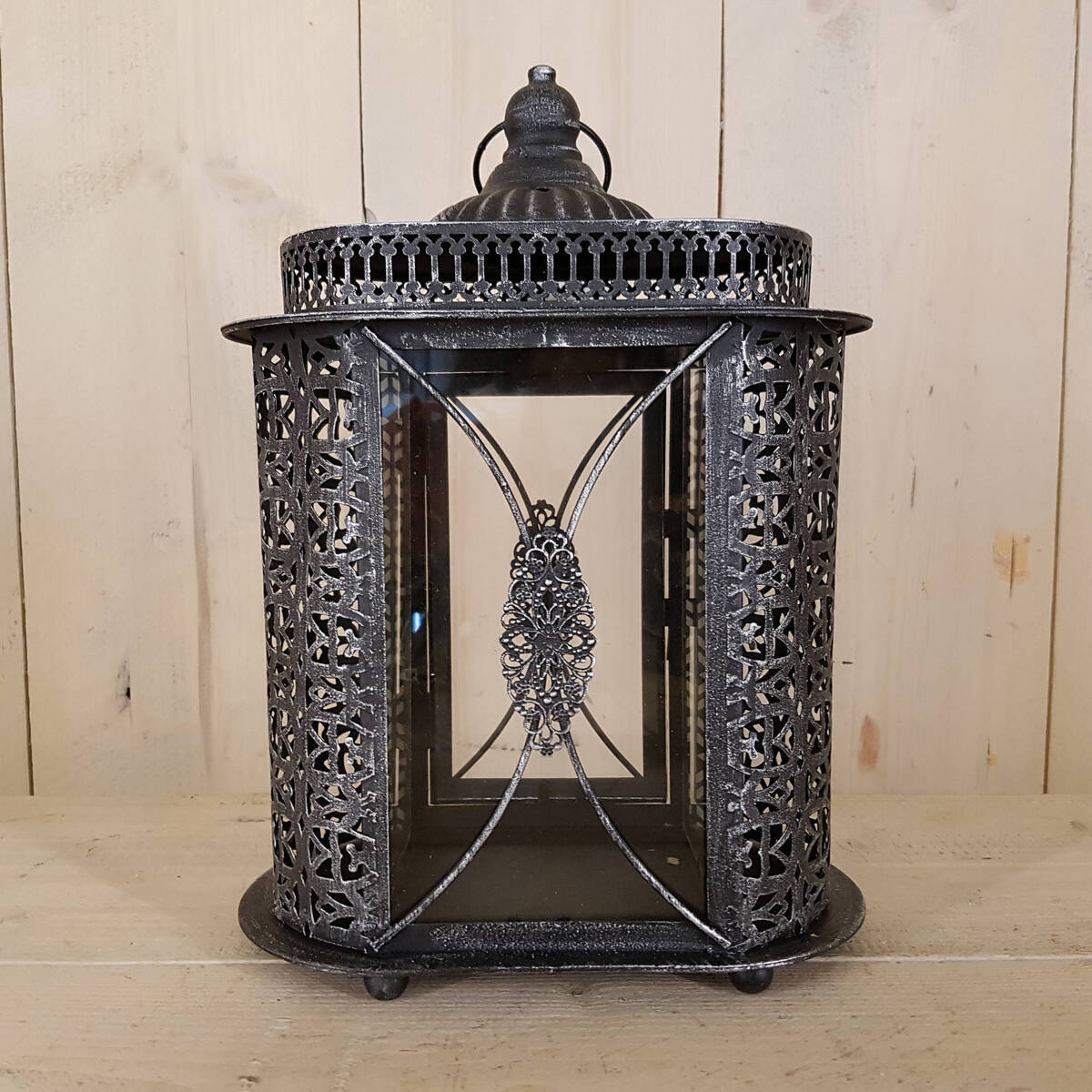 Très belle lanterne ovale, look ancien, hauteur 35cm 