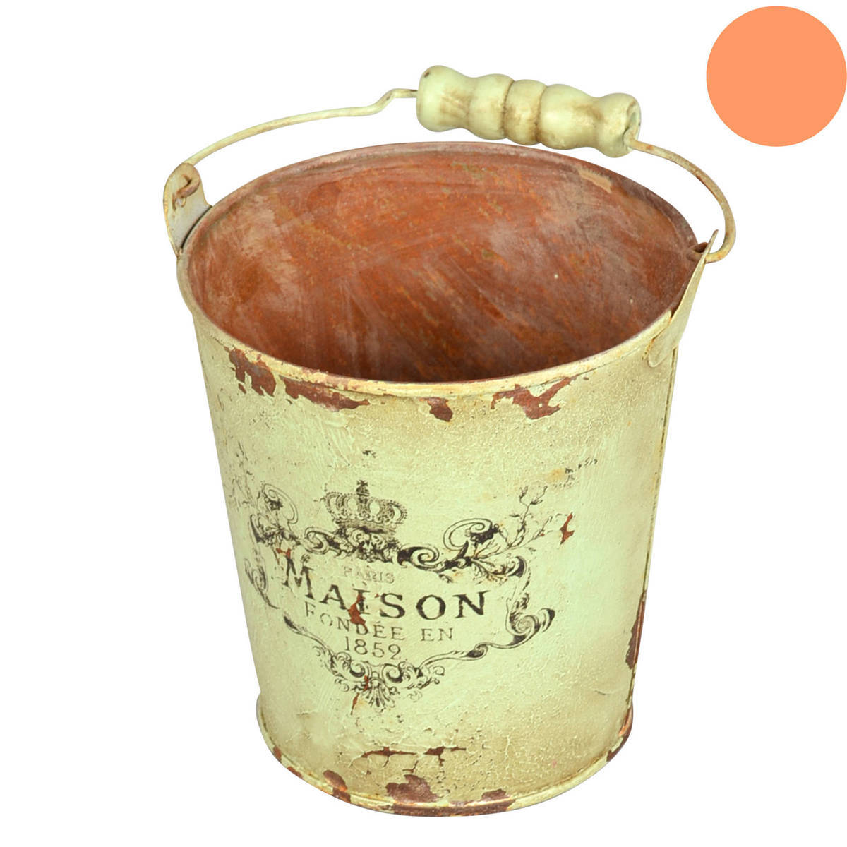 Cache-pot en métal, style antique 