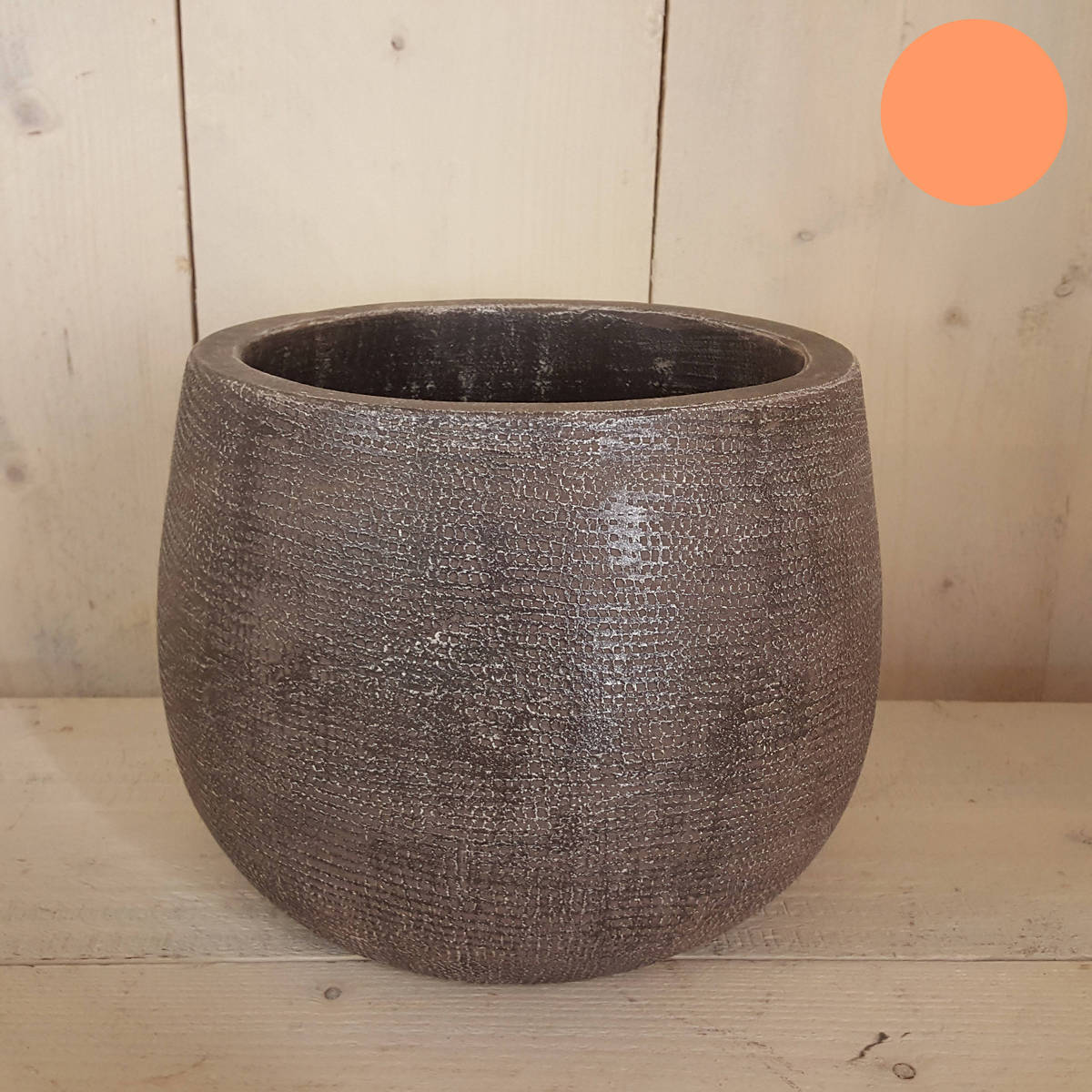 Übertopf aus Keramik, Design Ton in Ton