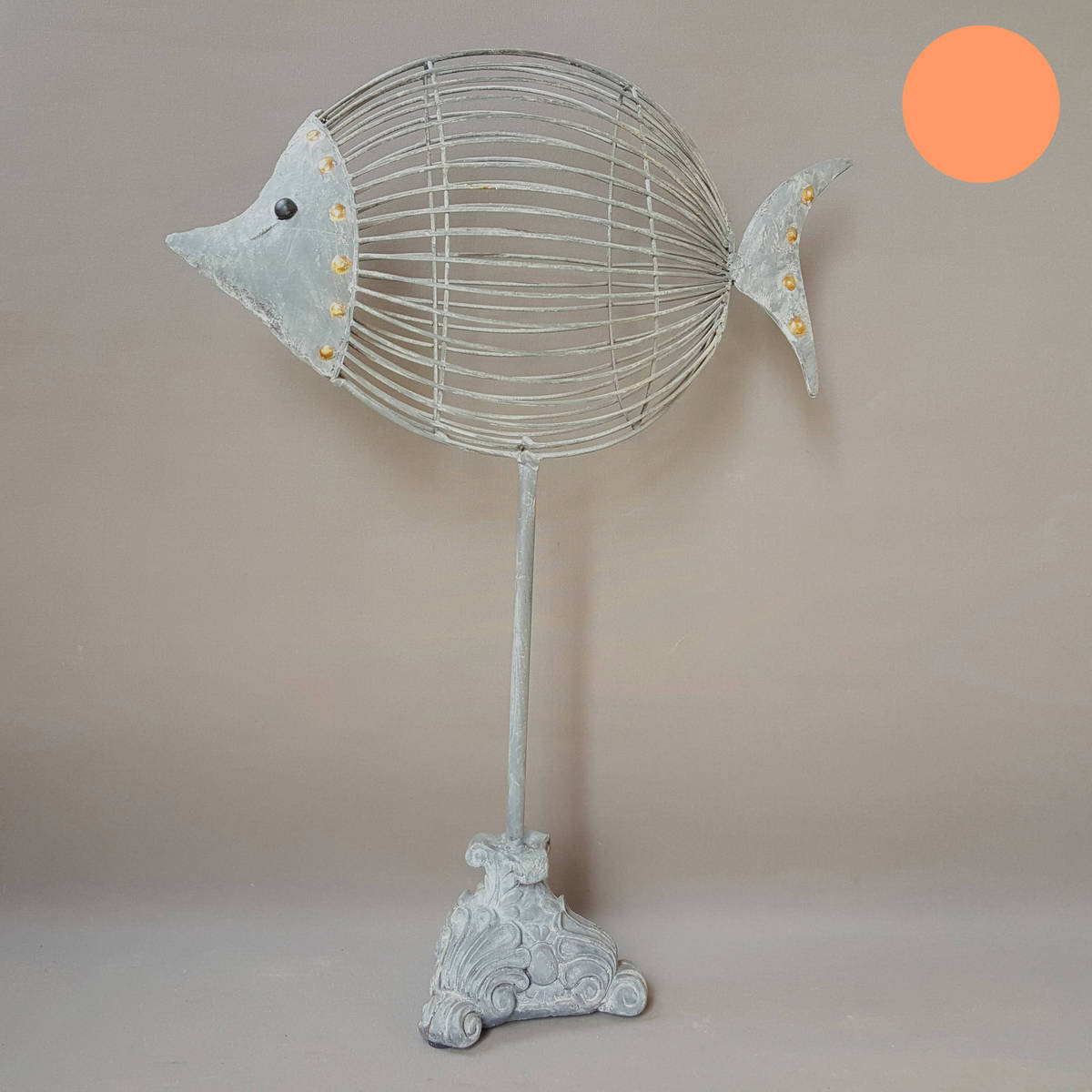 Fisch aus Metall, Höhe 41cm