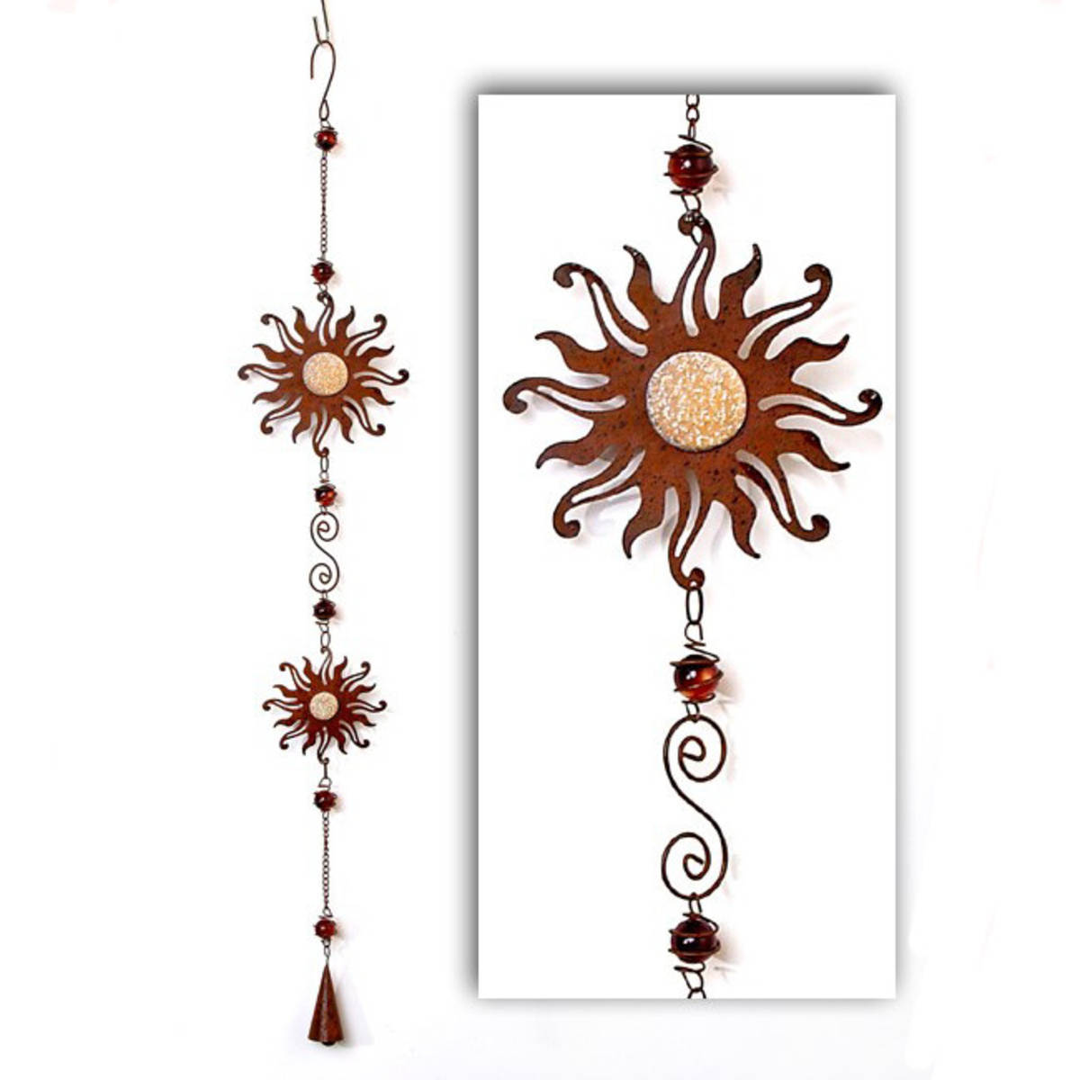 Girlande aus Rostmetall, 75 cm 