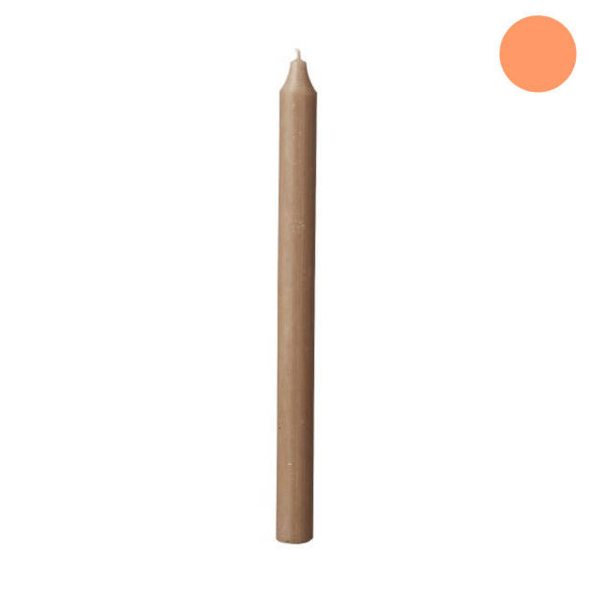 Stabkerze aus Paraffin, Länge 18cm / Ø 2.2cm, grau