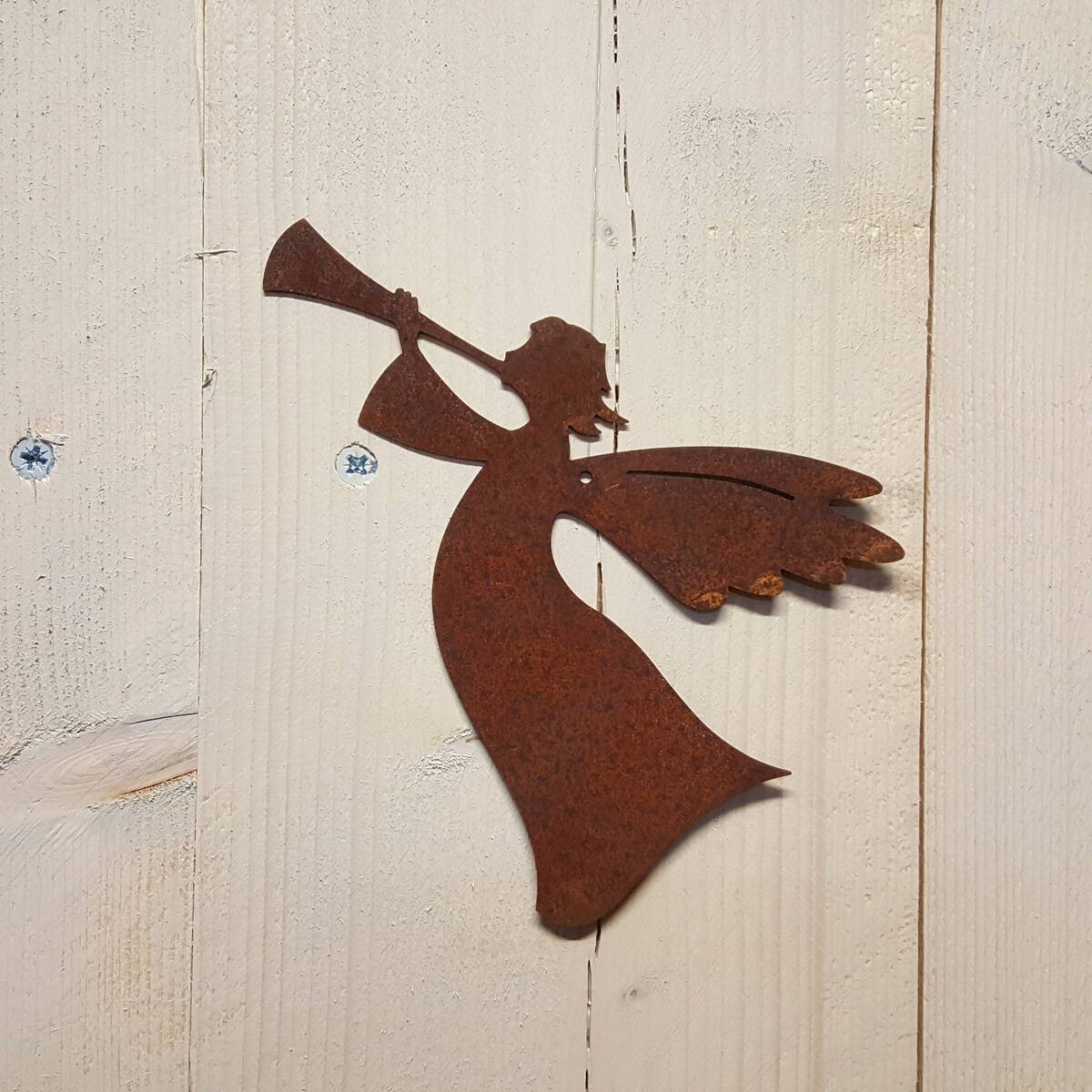 Engel aus Rosteisen, zum aufhängen, Höhe 20cm