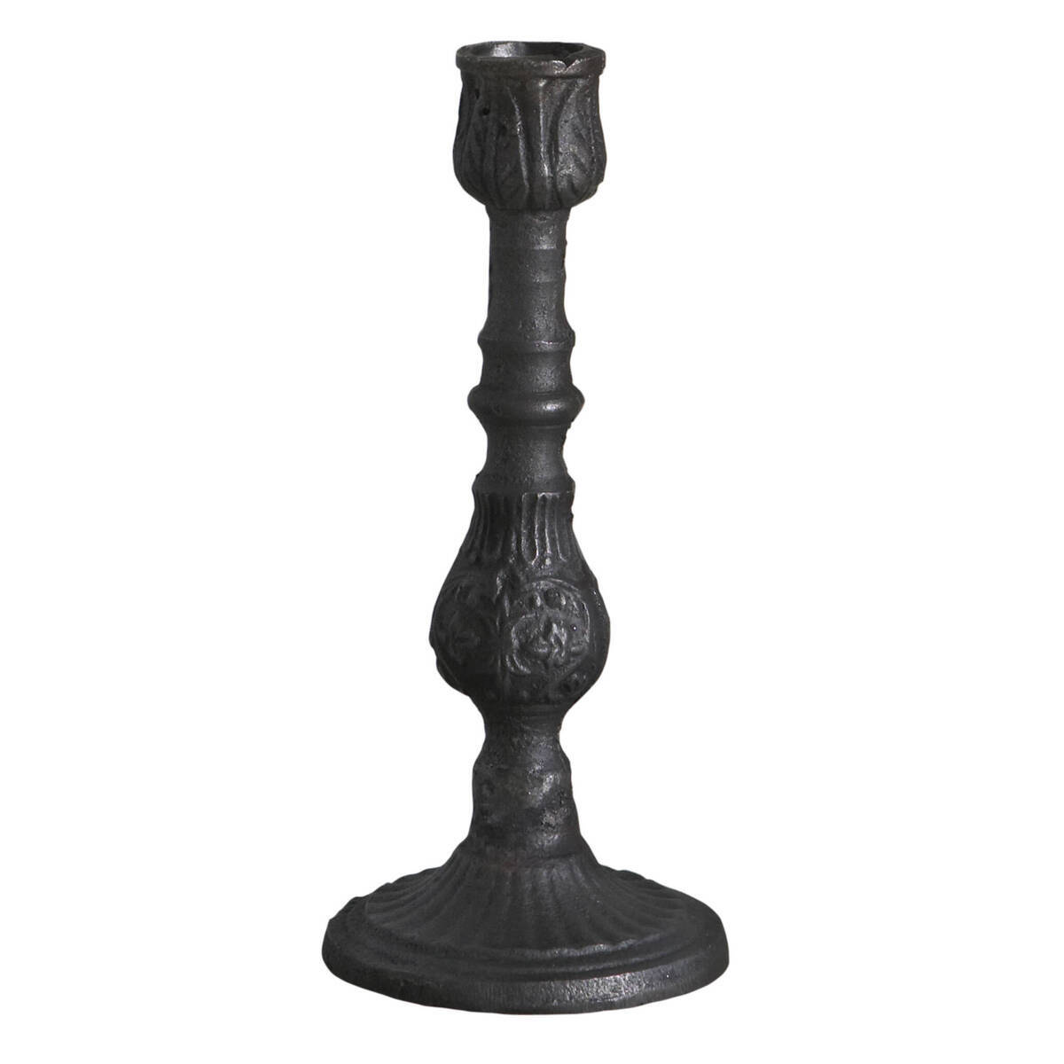 Porte bougie en fonte, hauteur 19 cm  