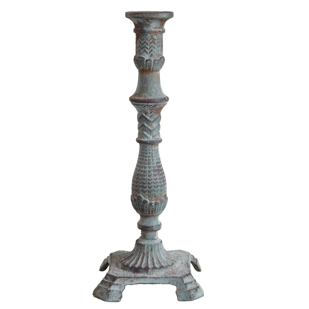 Porte bougie en fonte, hauteur 29 cm  