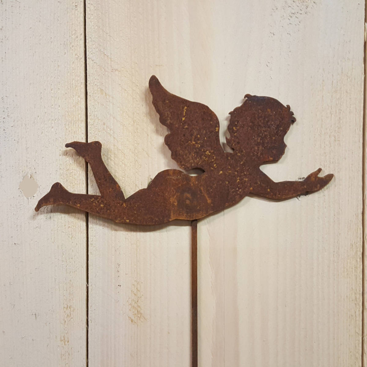 Engel fliegend auf einem Stab, Höhe 60cm