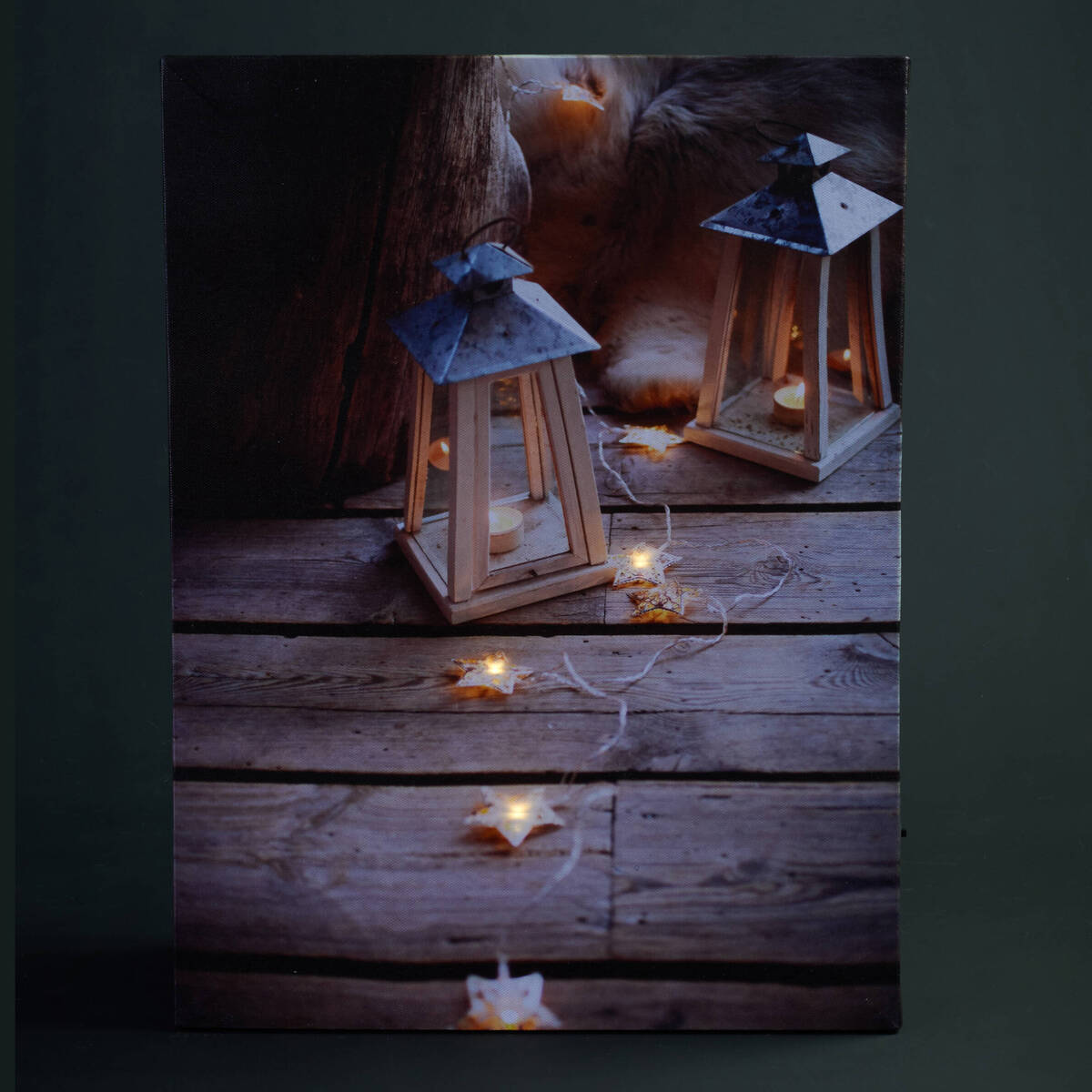 Tableau lanternes avec lumière LED  