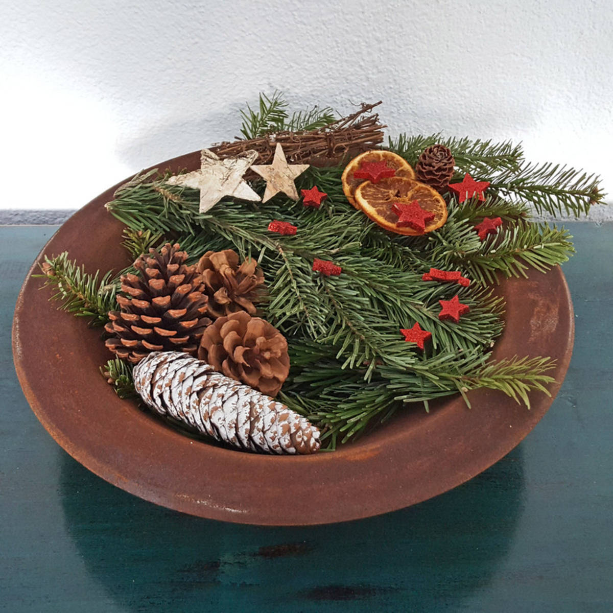 Coupe en fer rouillé, Ø 40cm 