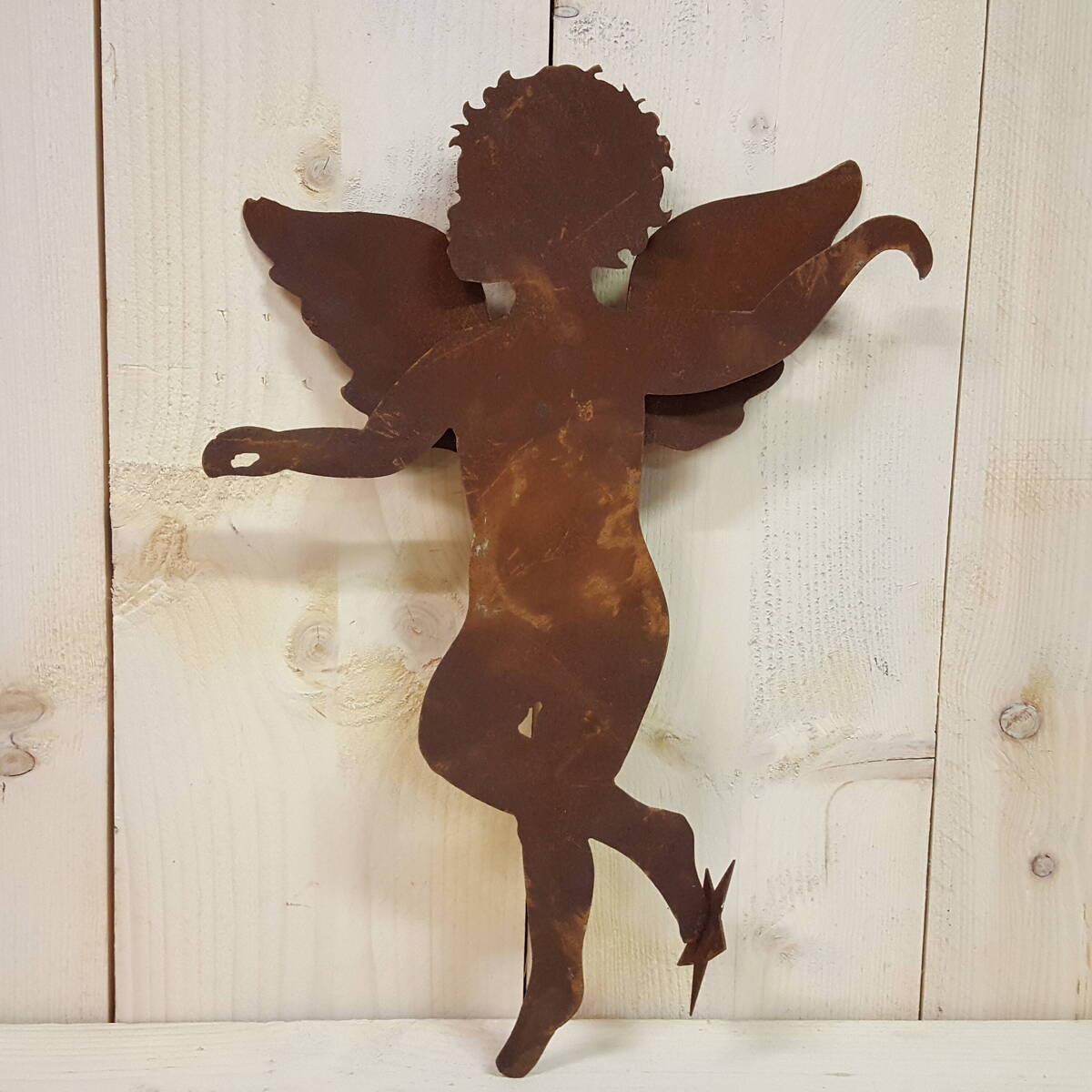 Engel zum Einhängen, aus Rostmetall, Höhe 44cm