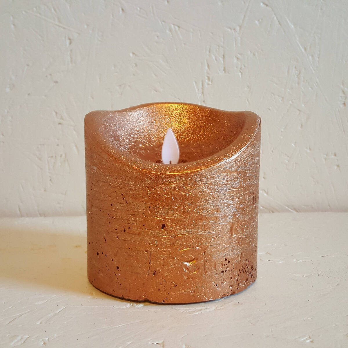 LED Kerze, Ø 10cm / Höhe 10cm