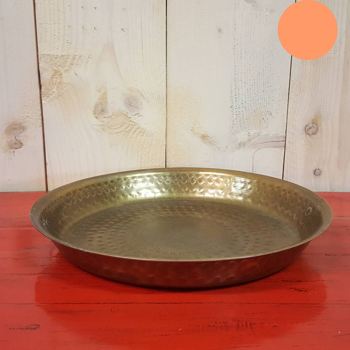 Schale aus Metall, Farbe bronze, Ø35cm