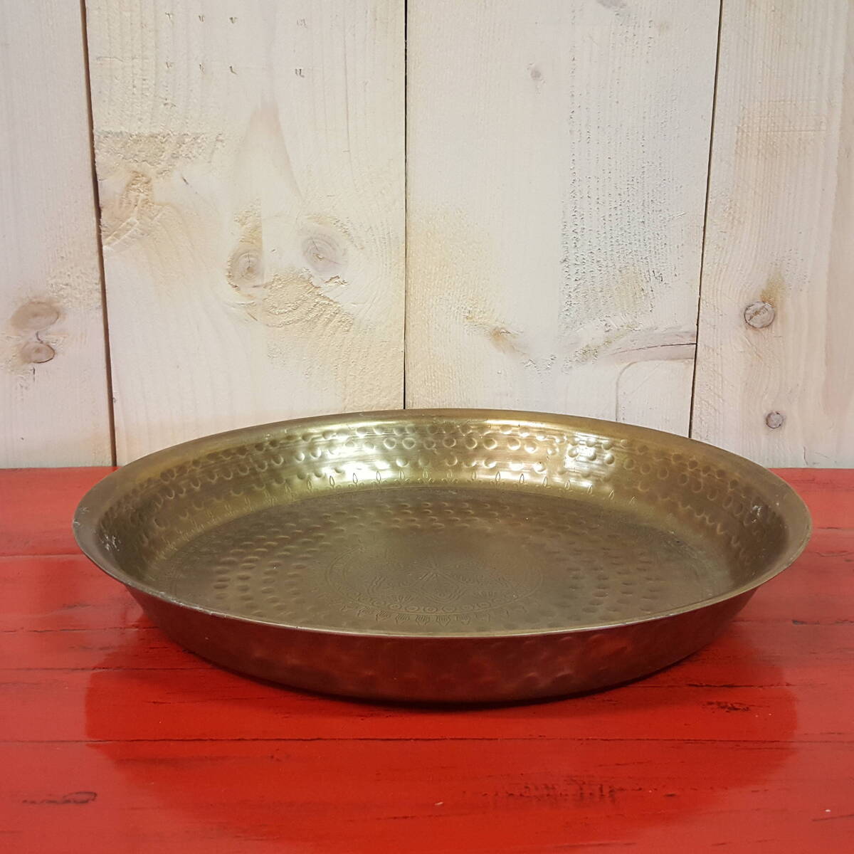 Schale aus Metall, Farbe bronze, Ø35cm