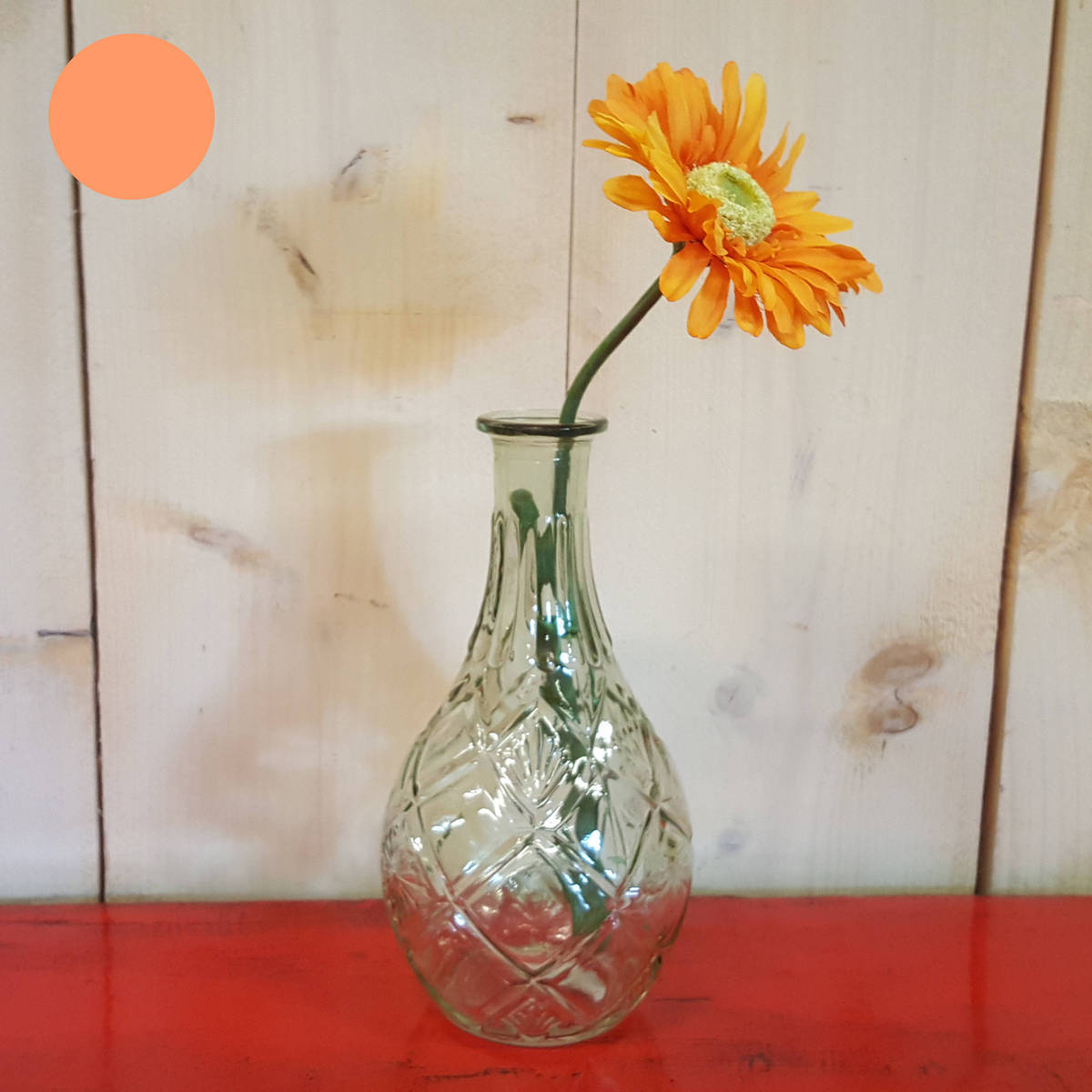 Vase aus Glas, Höhe 23cm