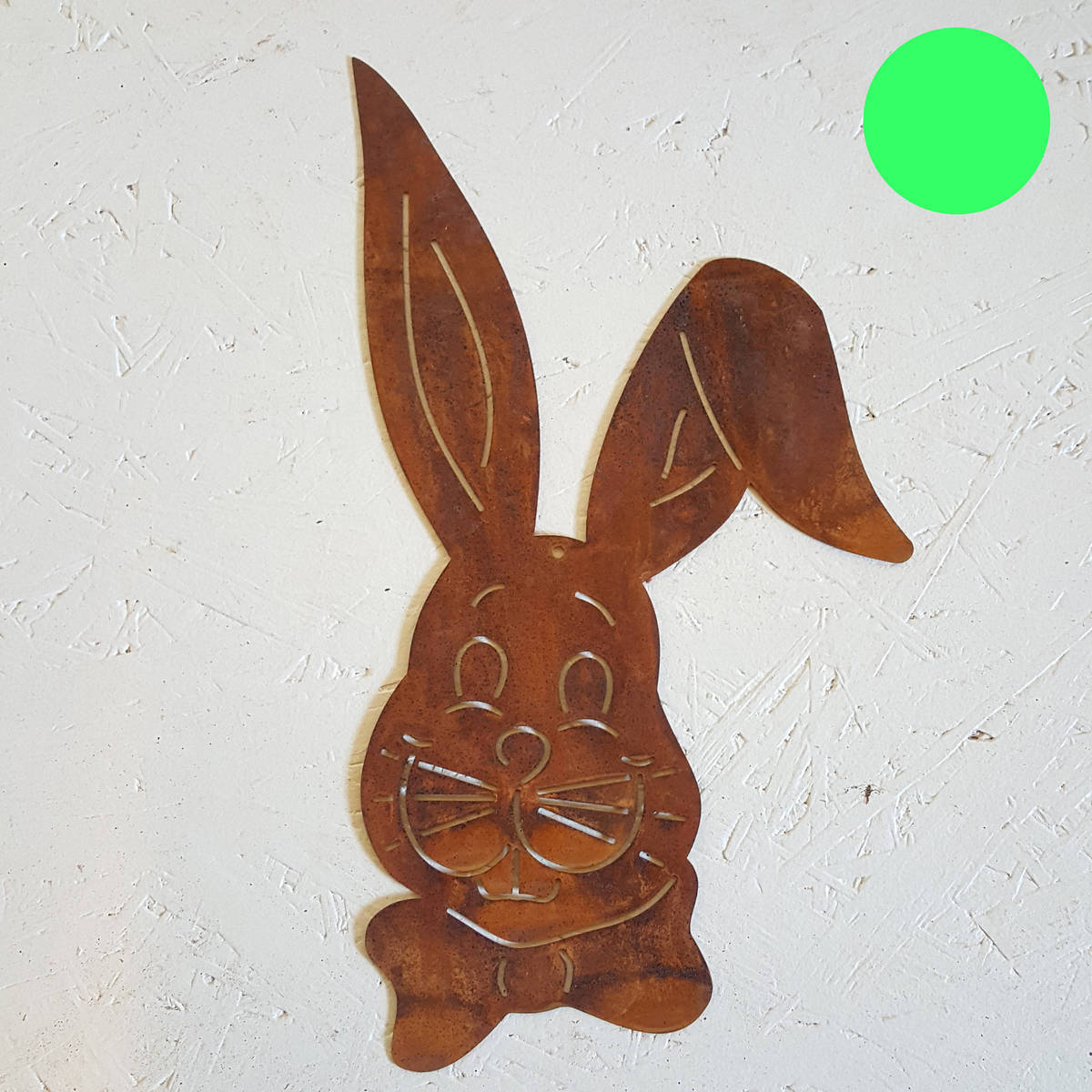 Hase aus Rosteisen, zum Hängen, Höhe 25cm