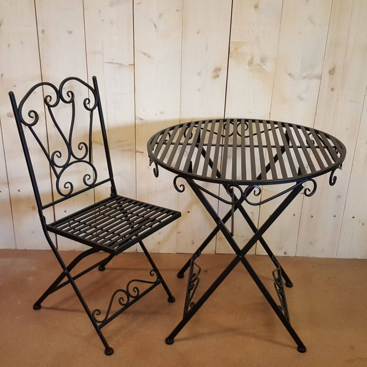 Stuhl aus Metall, Style Bistro