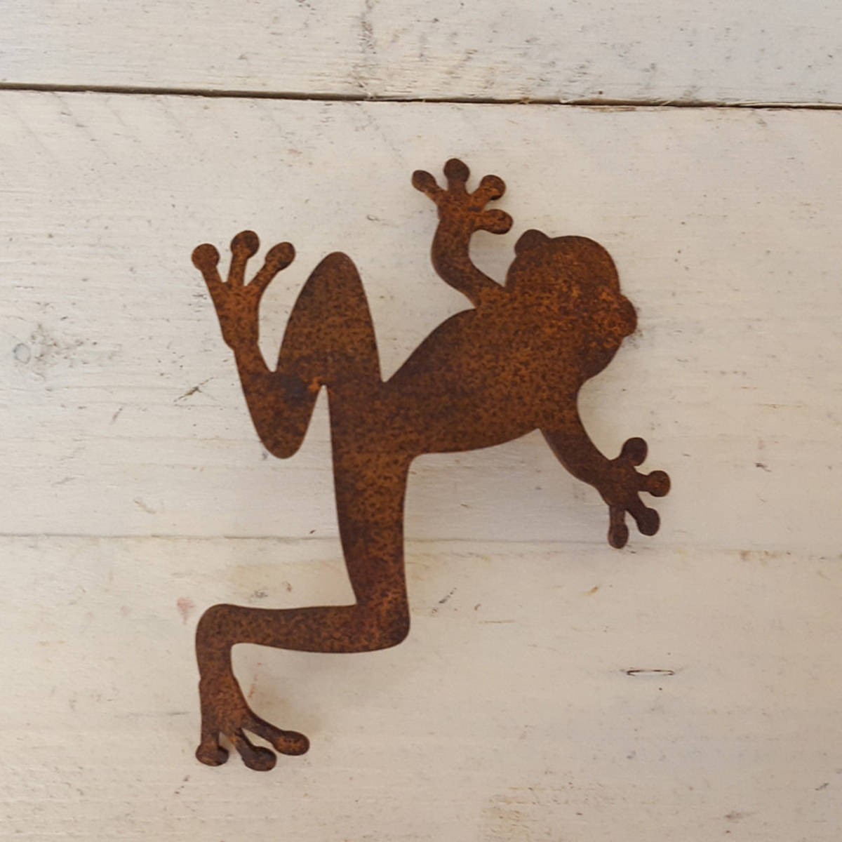 Frosch aus Rosteisen, Länge 15cm