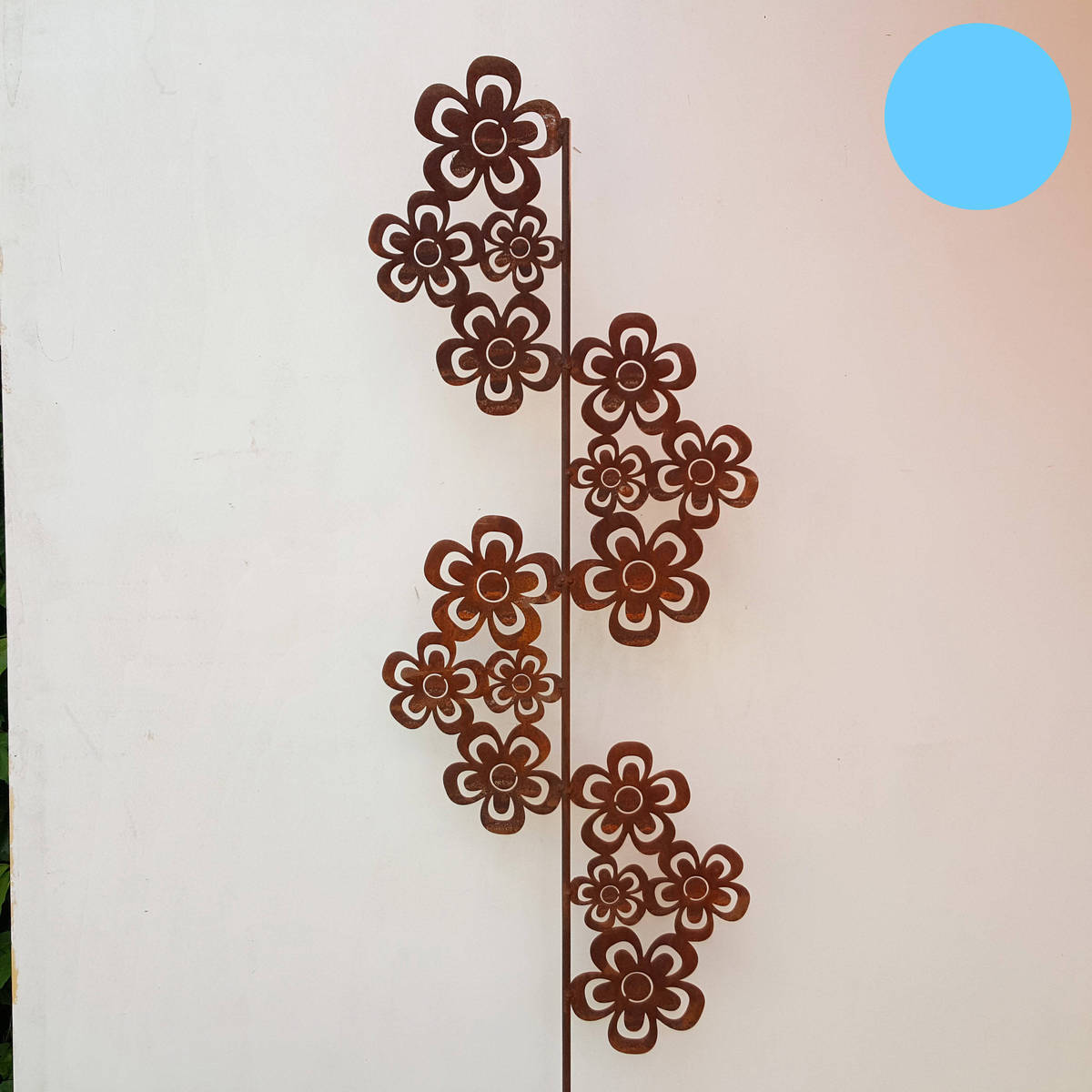 Fleurs stylisées sur tige, 180 cm 