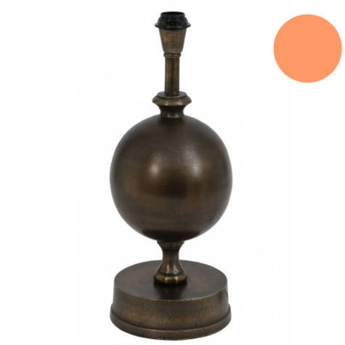 Pied de lampe, bronze antique, 50 cm 