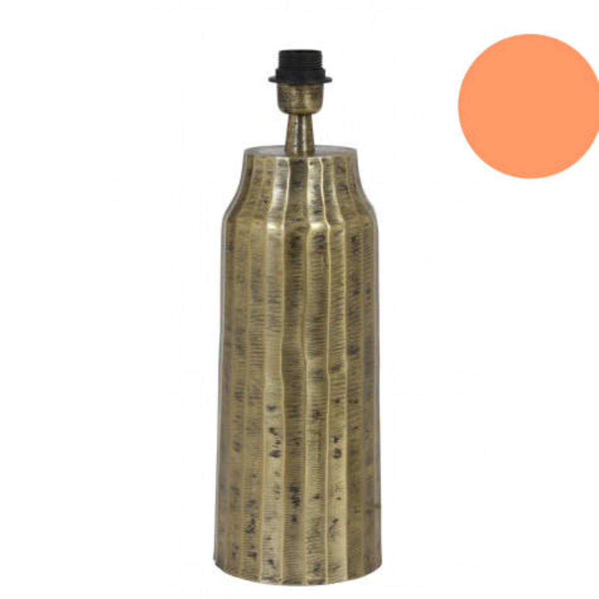 Superbe pied de lampe en métal, or vieilli, 46 cm 