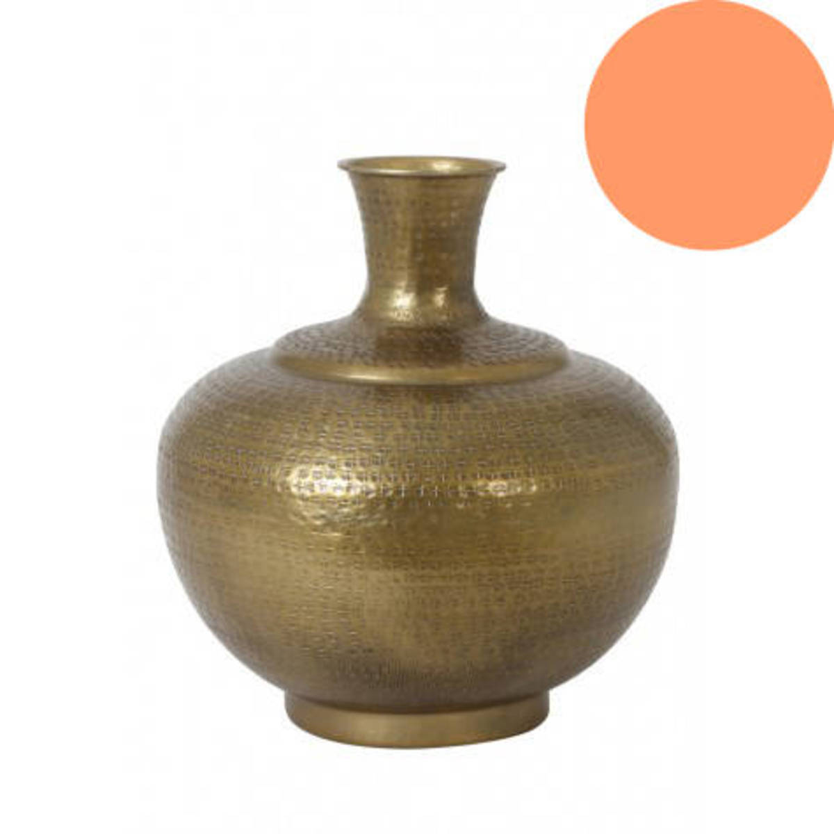 Vase aus Metall, antik bronze, Höhe 38cm