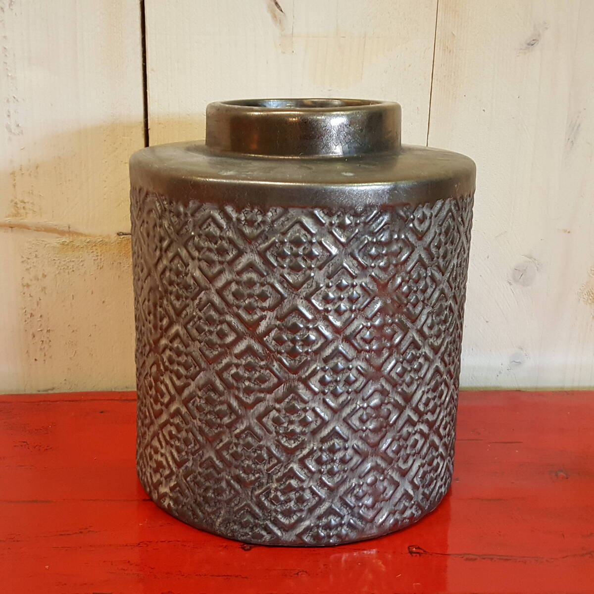 Vase aus Steingut, Durchmesser 20cm