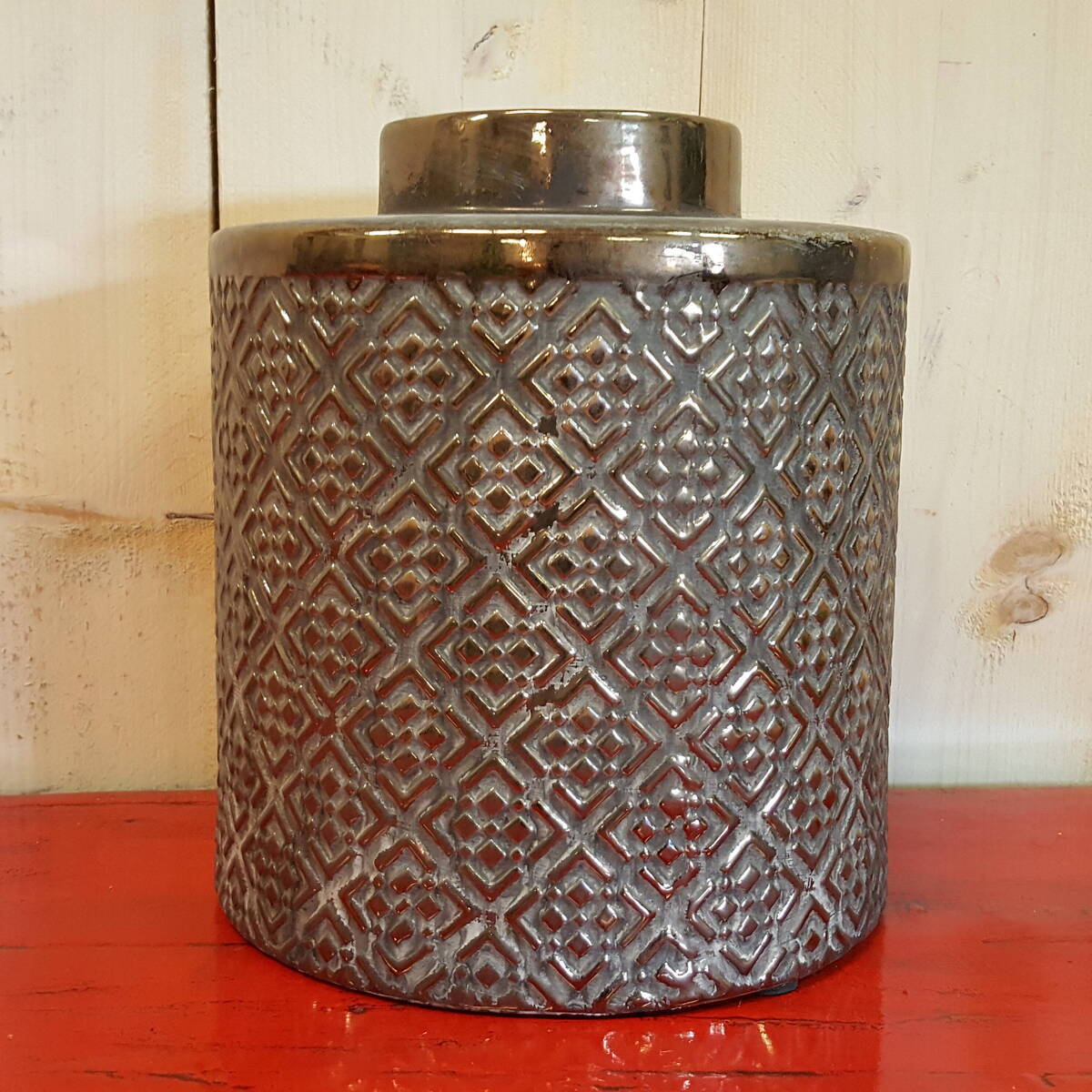 Vase aus Steingut, Durchmesser 25cm