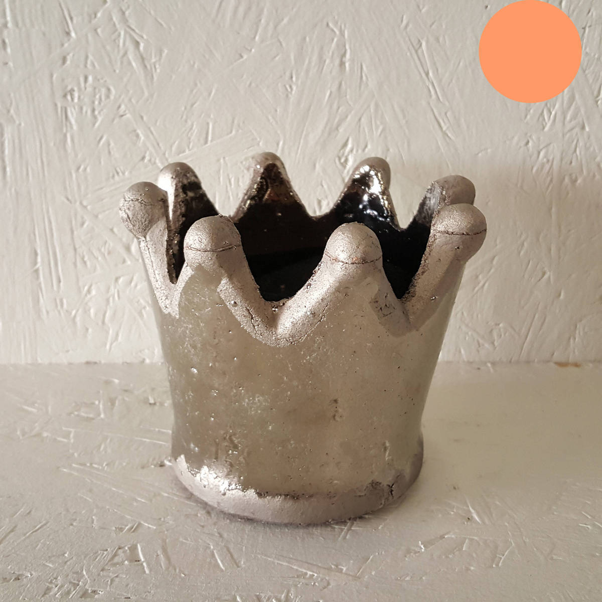 Pot en céramique, en forme de couronne, H. 11cm