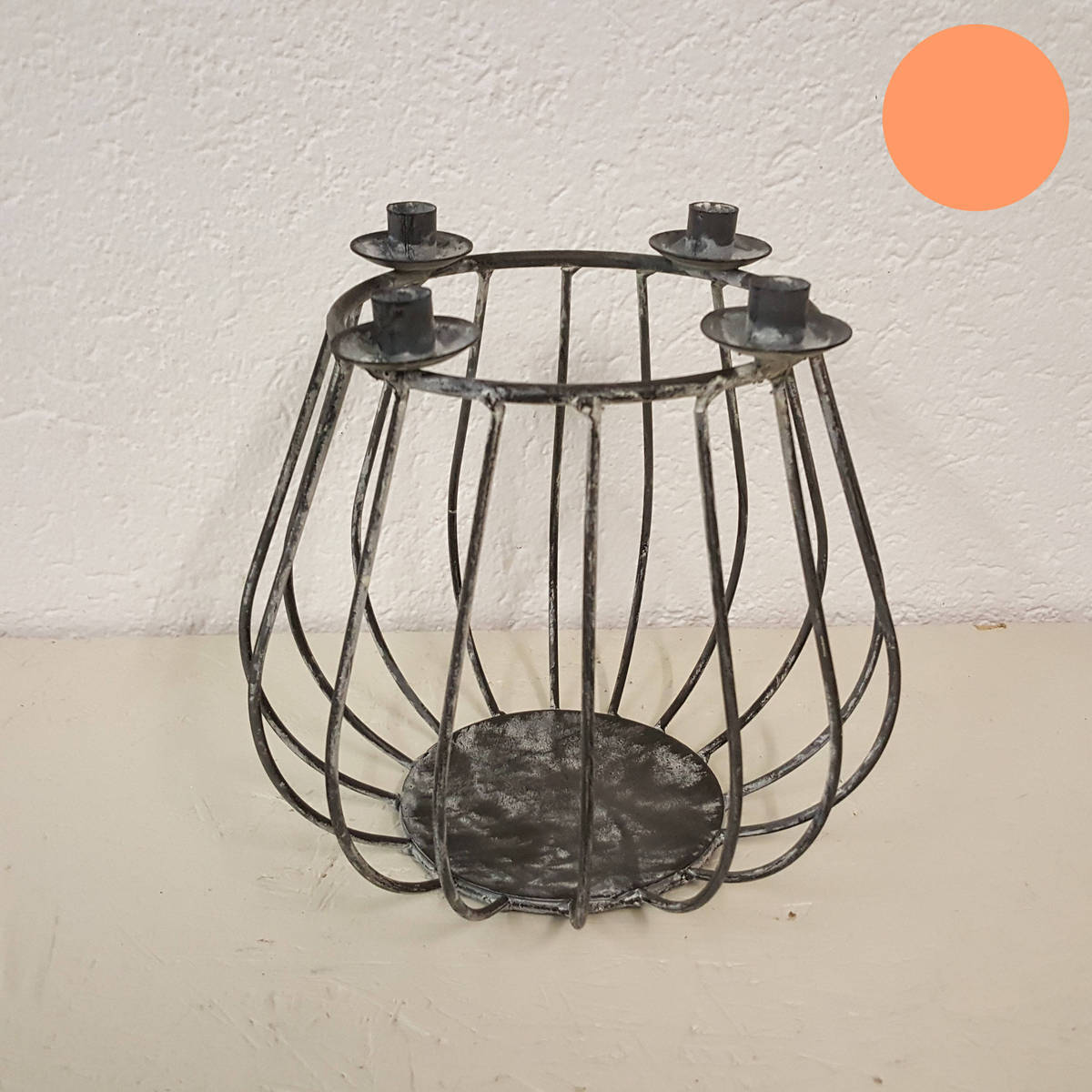 Porte-bougie en métal, Ø 19cm