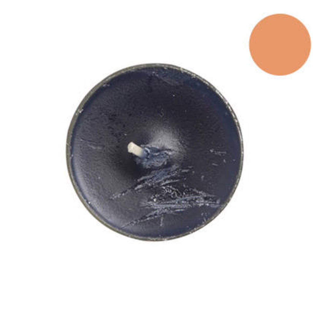 Teelicht aus Paraffin, Ø 38mm, schwarz