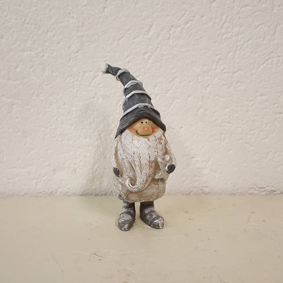 Personnage de Noël en céramique, H. 12cm