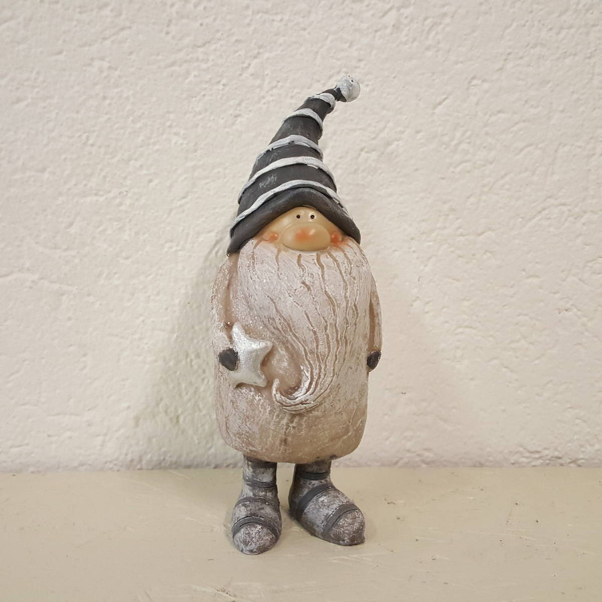 Personnage de Noël en céramique, H. 17cm