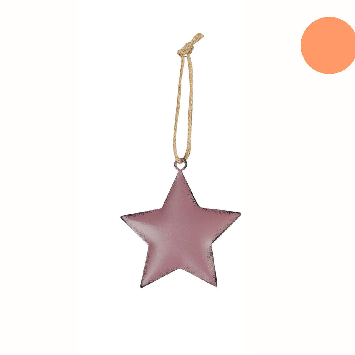 Stern aus Metall, zum Aufhängen, Höhe 6cm