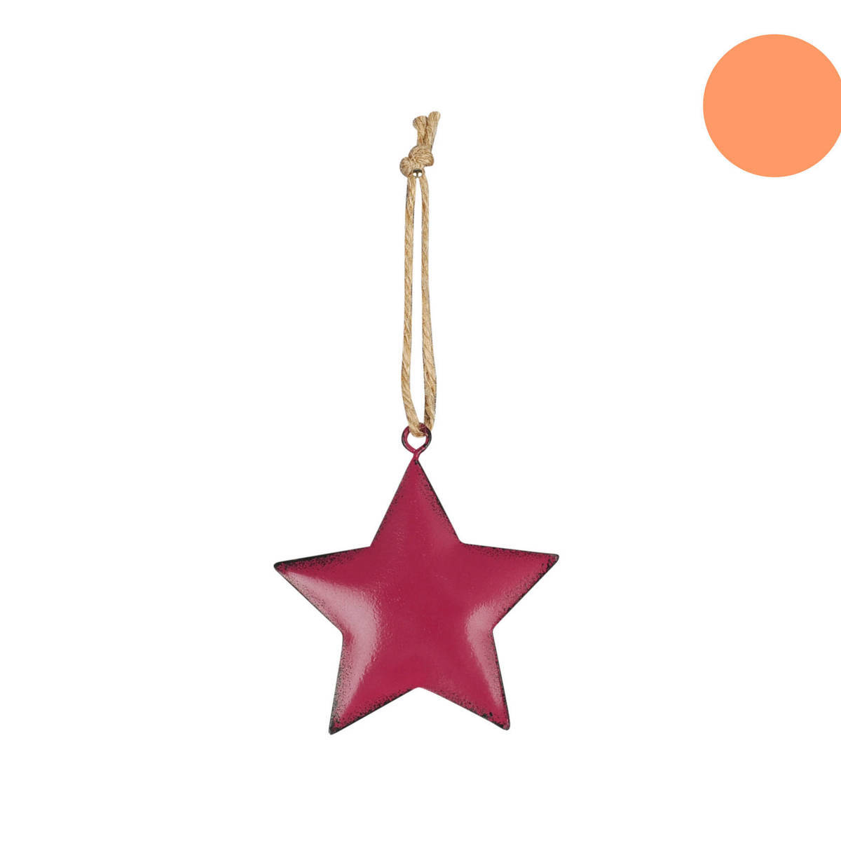 Stern aus Metall, zum Aufhängen, Höhe 6cm