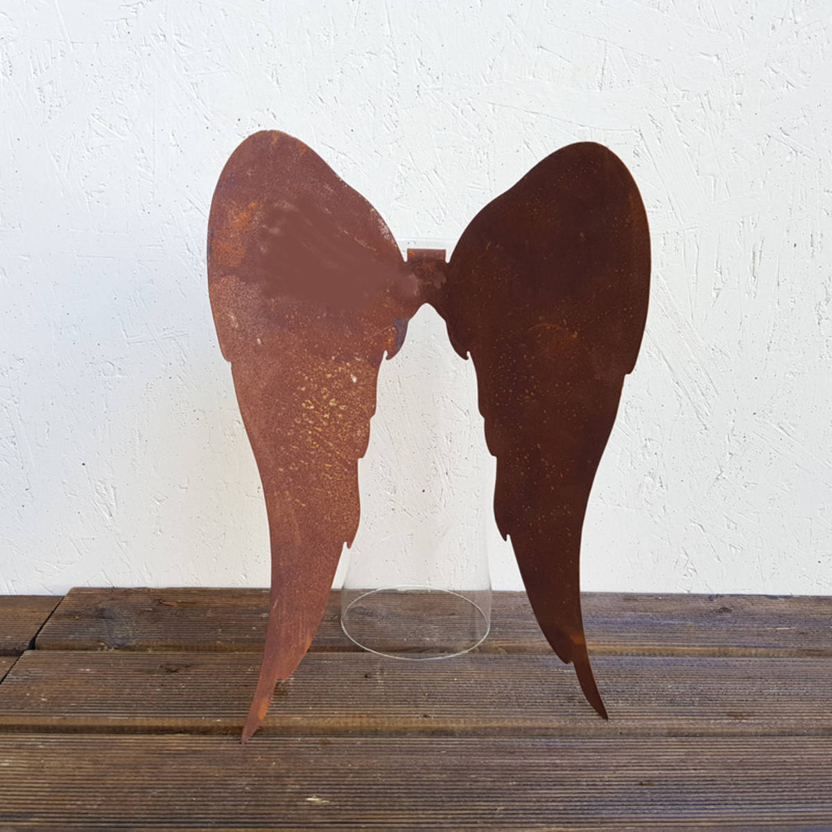 Flügel aus Rostmetall, zum Hängen, H 37cm