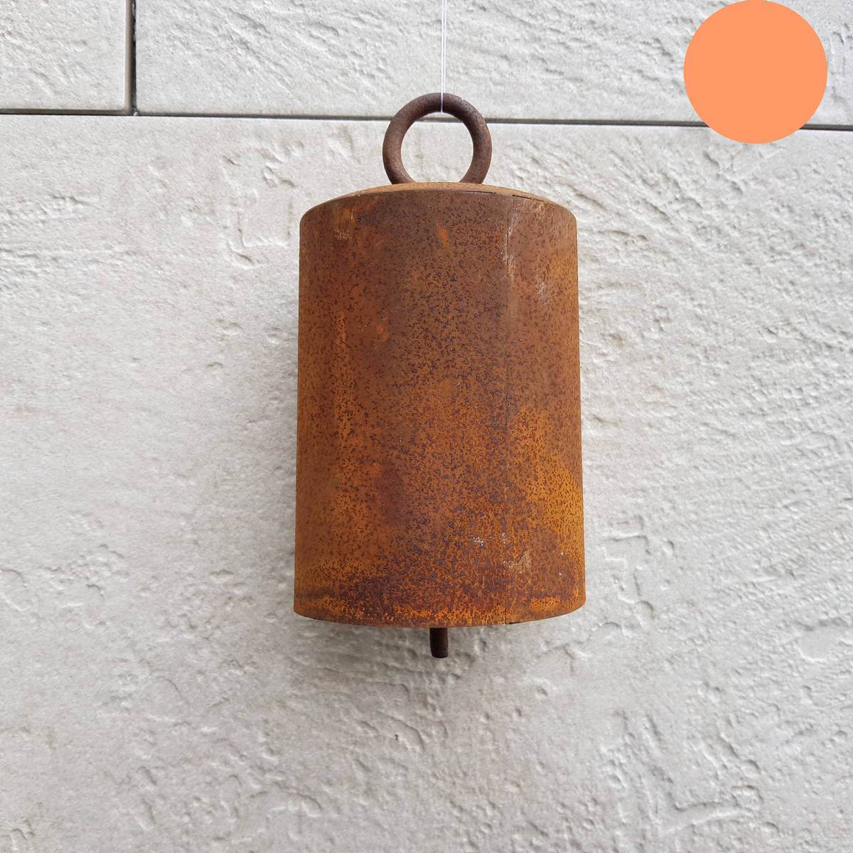 Glocke aus Rostmetall, Höhe 15cm