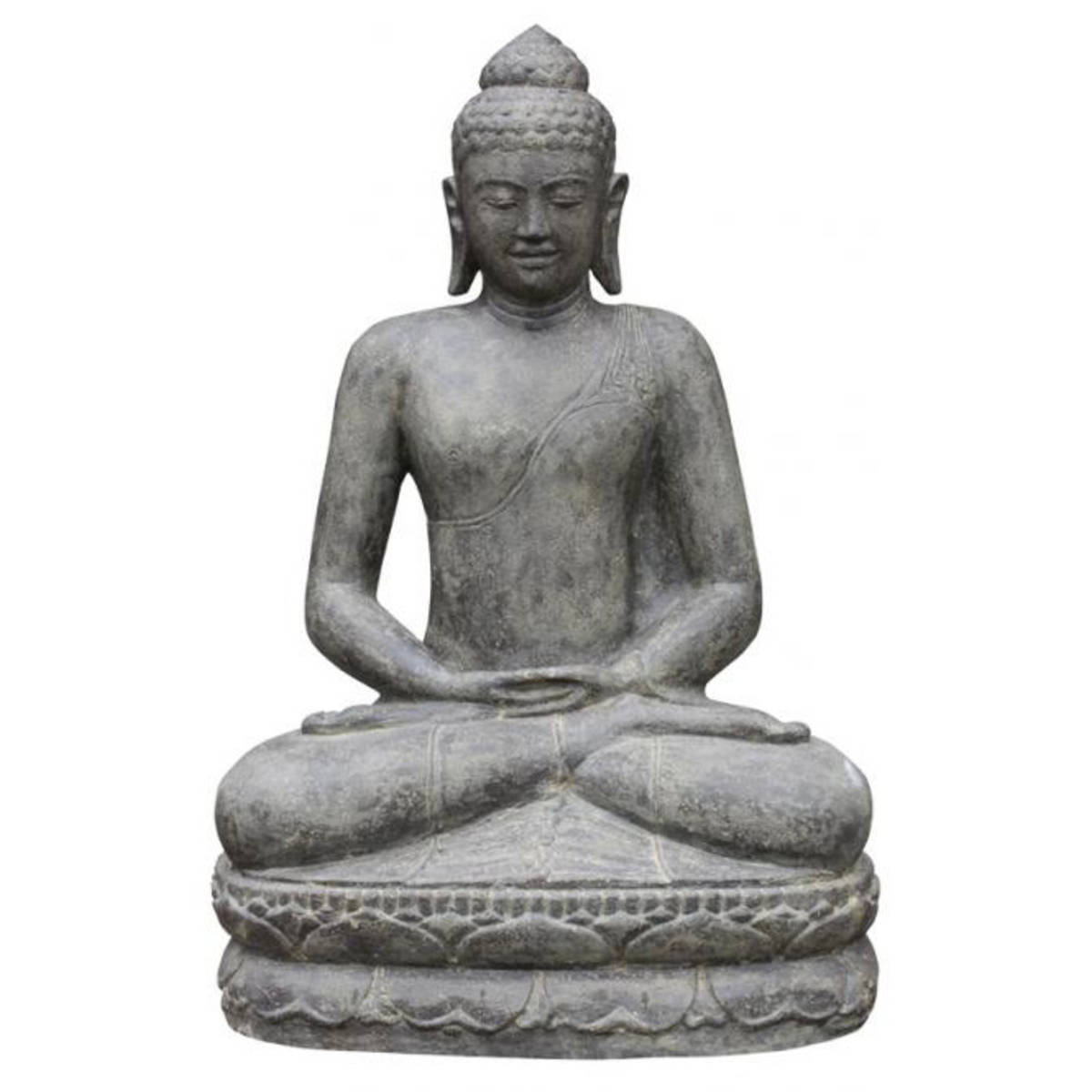 Bouddha assis en pierre, hauteur 100 cm 