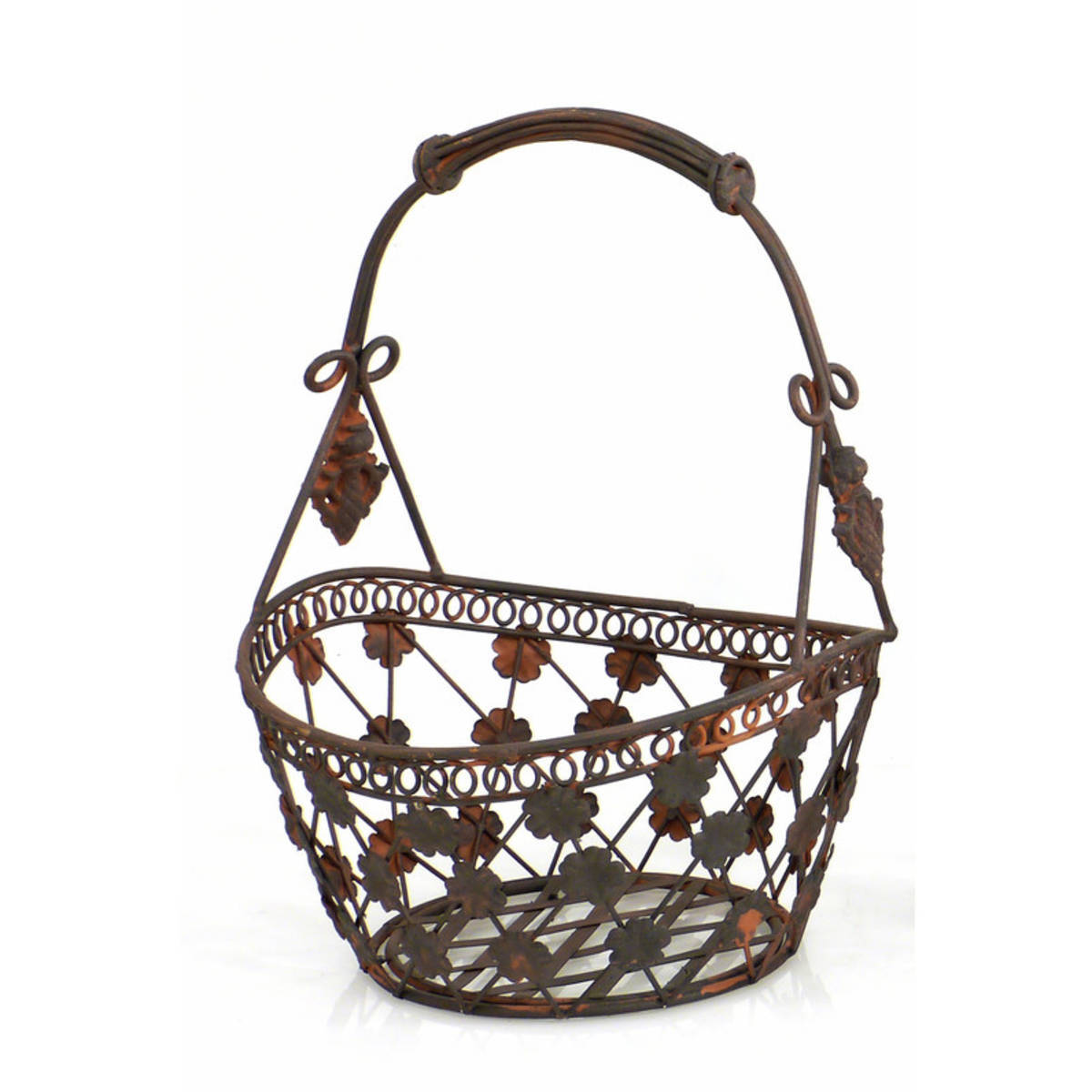 Corbeille en métal, longueur 25cm