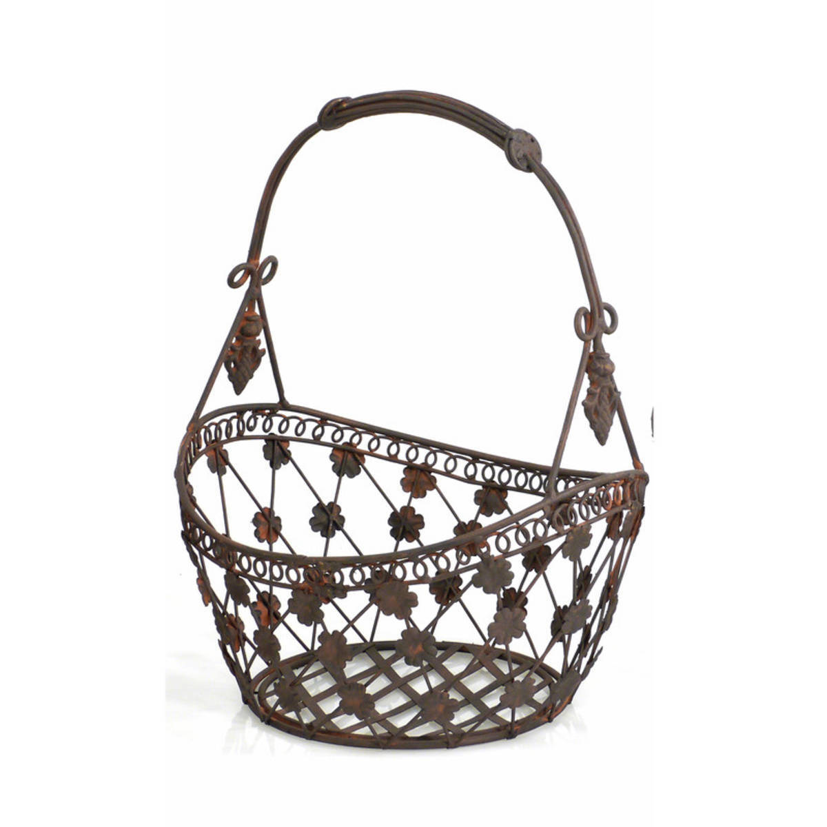 Corbeille en métal, longueur 30cm